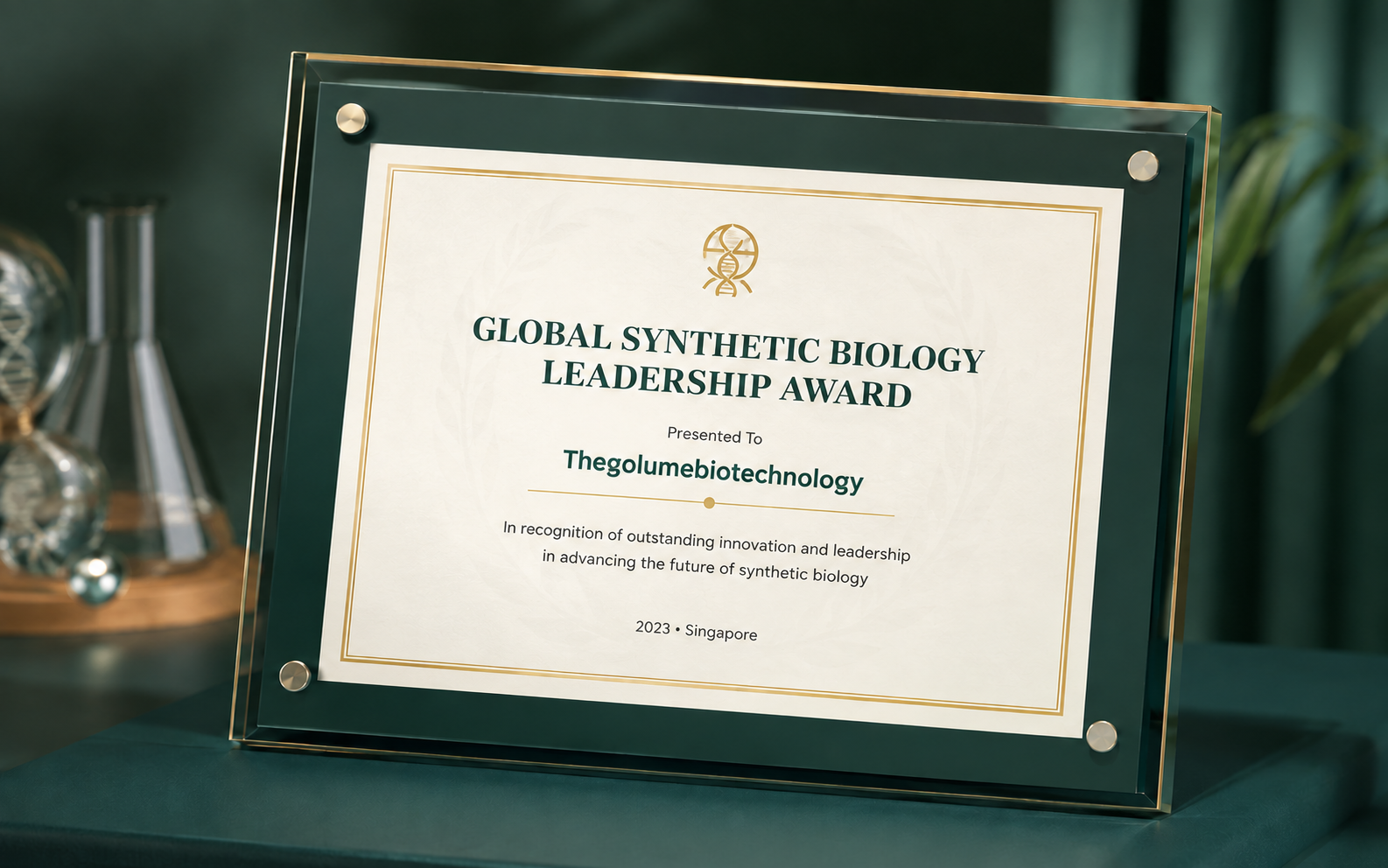 Internal mockup certificate presentation